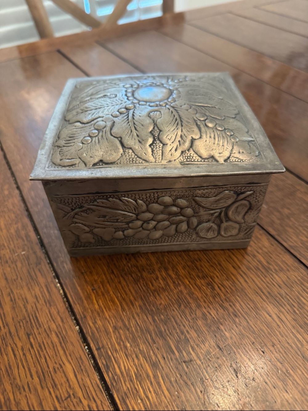 Vintage Sarreid Ltd SilverPlated Trinket Box